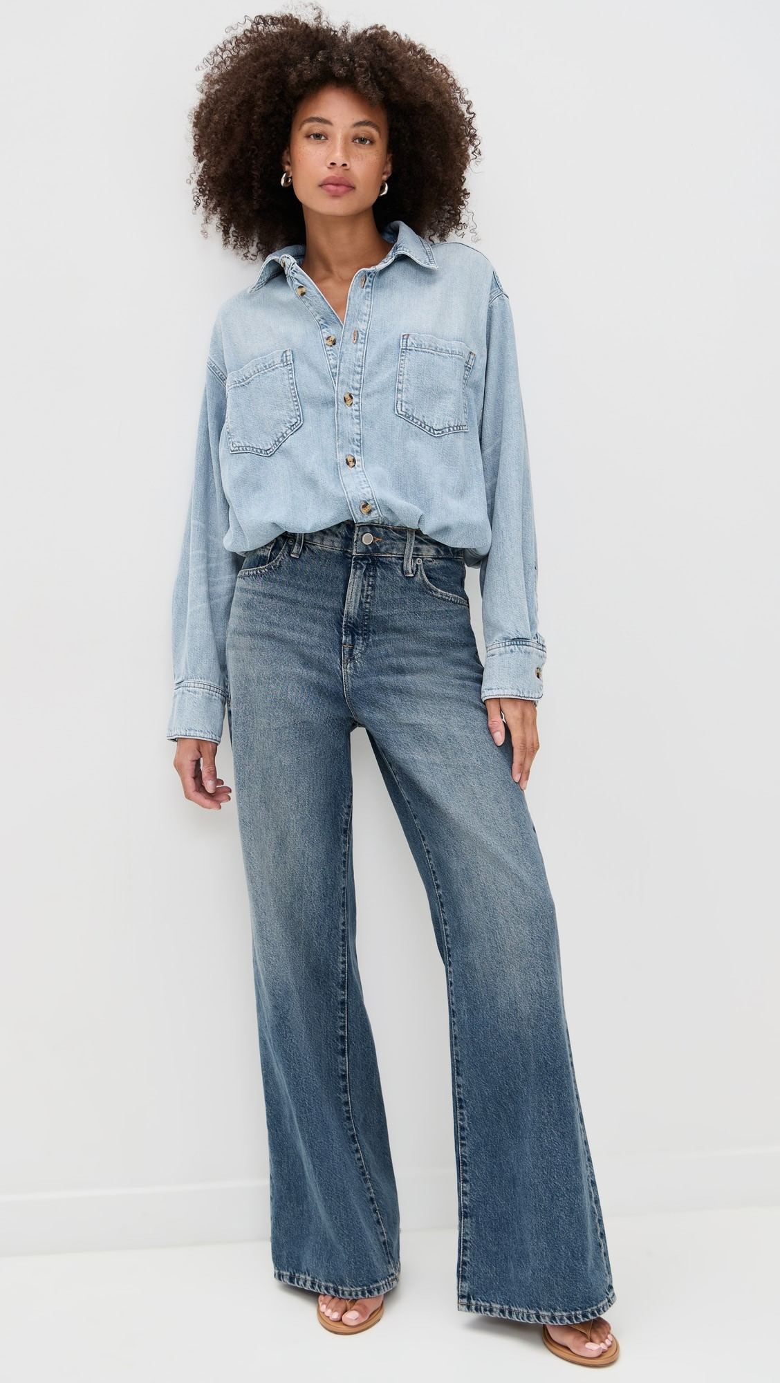 Denim Shirt Jumpsuit | Shopbop