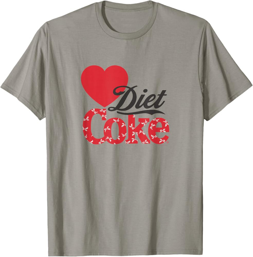 Coca-Cola I Heart Diet Coke Vintage Bow Logo T-Shirt | Amazon (US)
