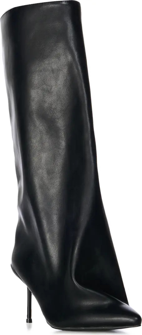 AZALEA WANG Couture Crazy Pointy Toe Knee High Boot (Women) | Nordstrom | Nordstrom