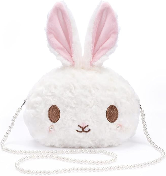kawaii bunny Crossbody bag,cartoon Plush Rabbit wallets,cute Lolita Handbag for women, Lovely Flu... | Amazon (US)
