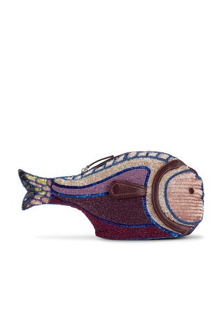Staud Pesce Clutch in Purple | FWRD 