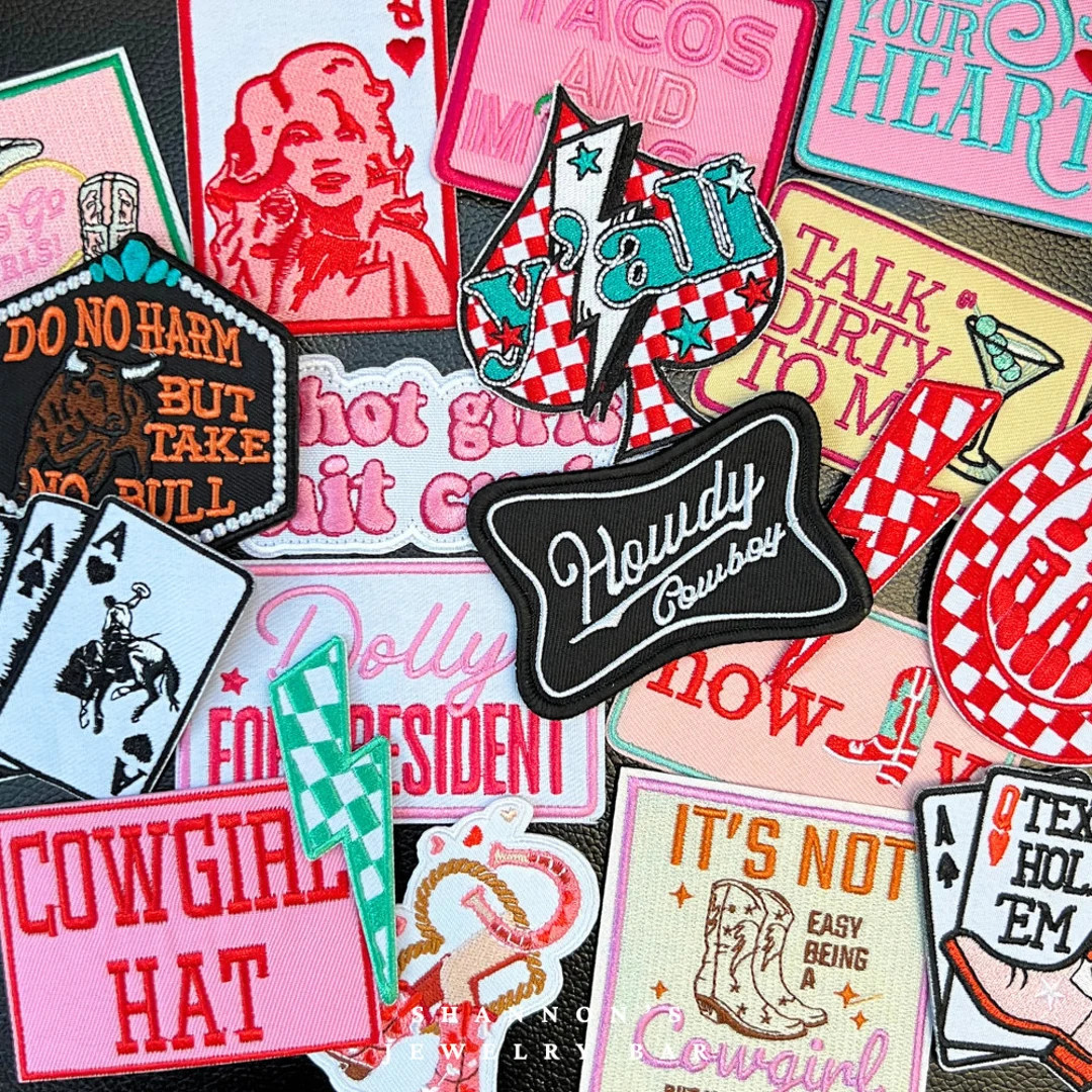 HANDMADE PATCHES - Iron on Patches, Trucker Hat Patch, Western Patch, Trendy Patch, Belt Bag Patc... | Etsy (US)