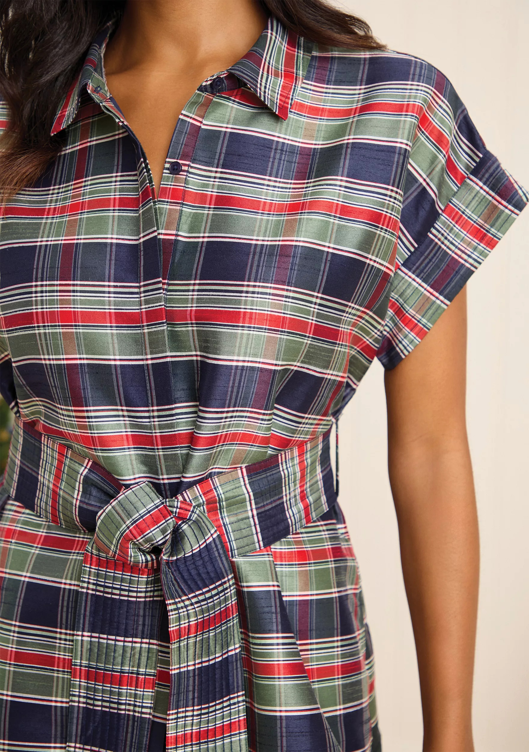 Sewing Down South x Crown & Ivy™ Sew Merry Midi Shirt Dress | Belk