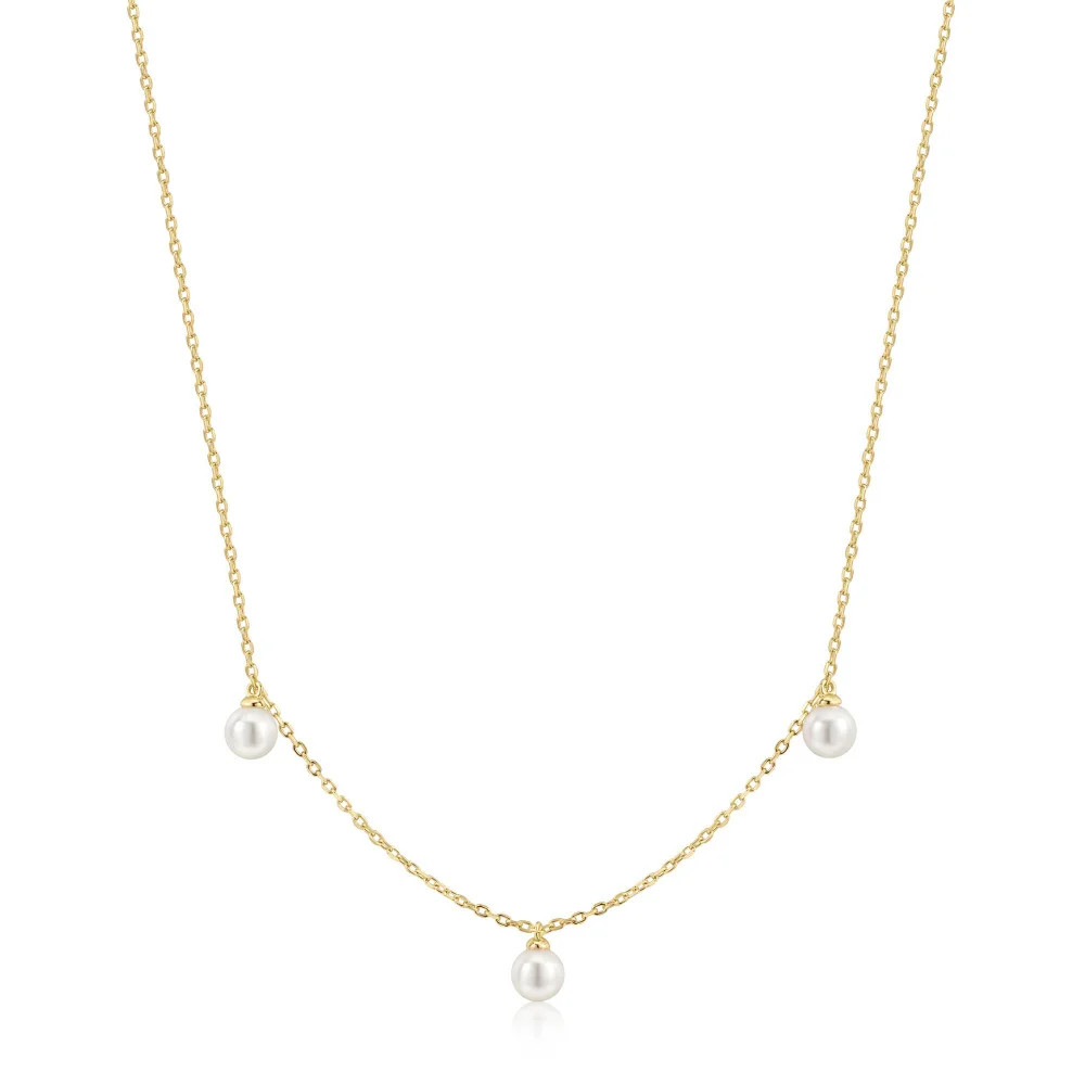 Triple Shell Pearl Station Necklace | Embark Fine Jewelry