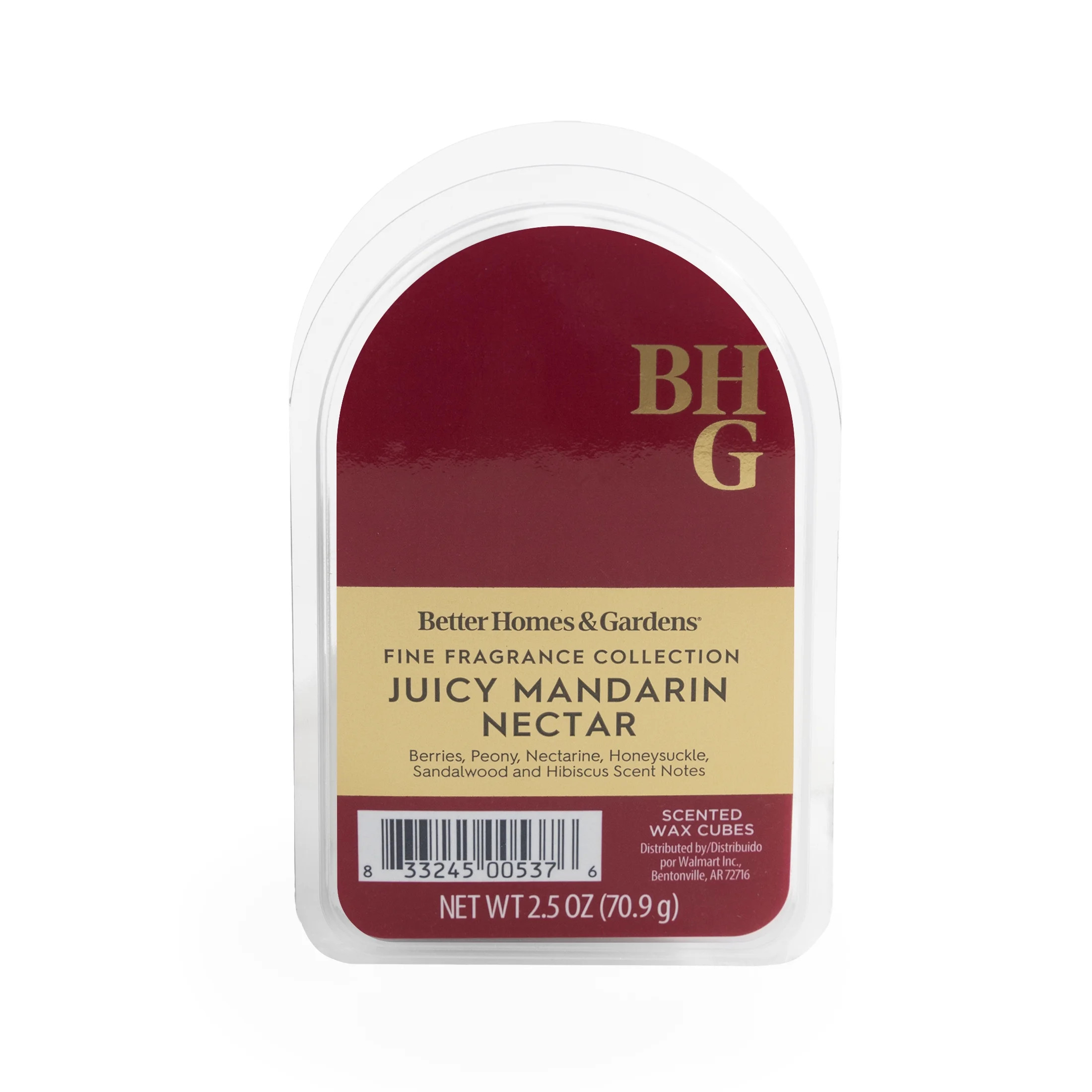 BHG Luxury Fragrance, Juicy Mandarin Nectar Scented Wax Melts, 2.5oz | Walmart (US)