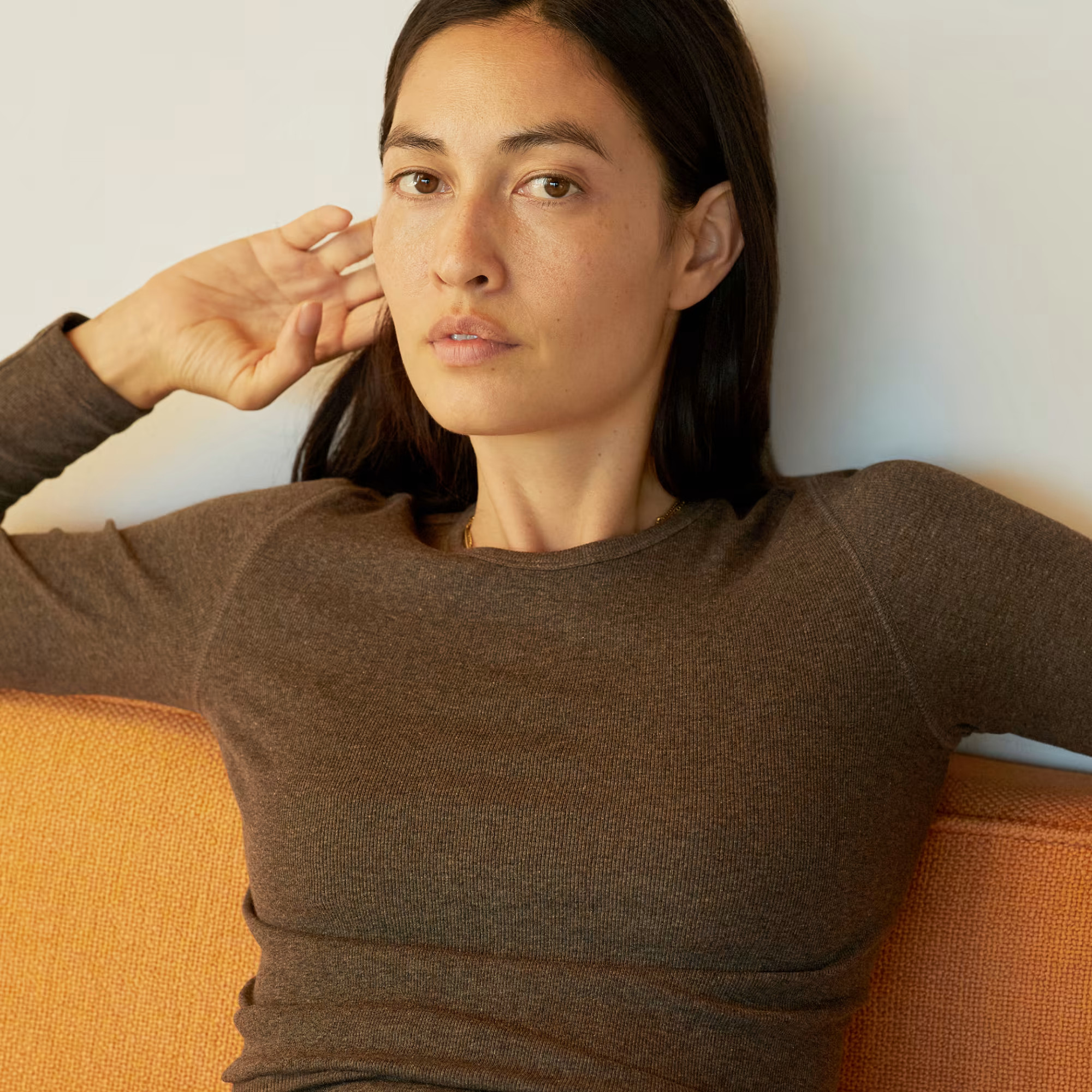 The Pima Micro-Rib Long-Sleeve Crew | Everlane