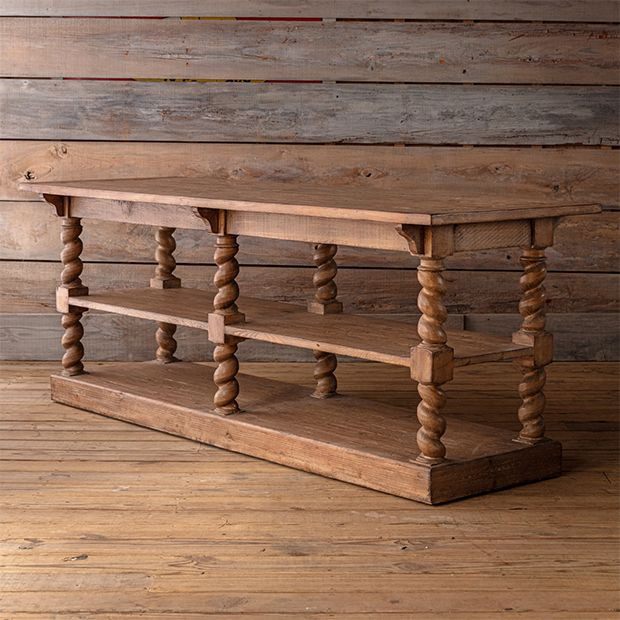 Rustic Grand Console Table | SHIPS FREE | Antique Farm House