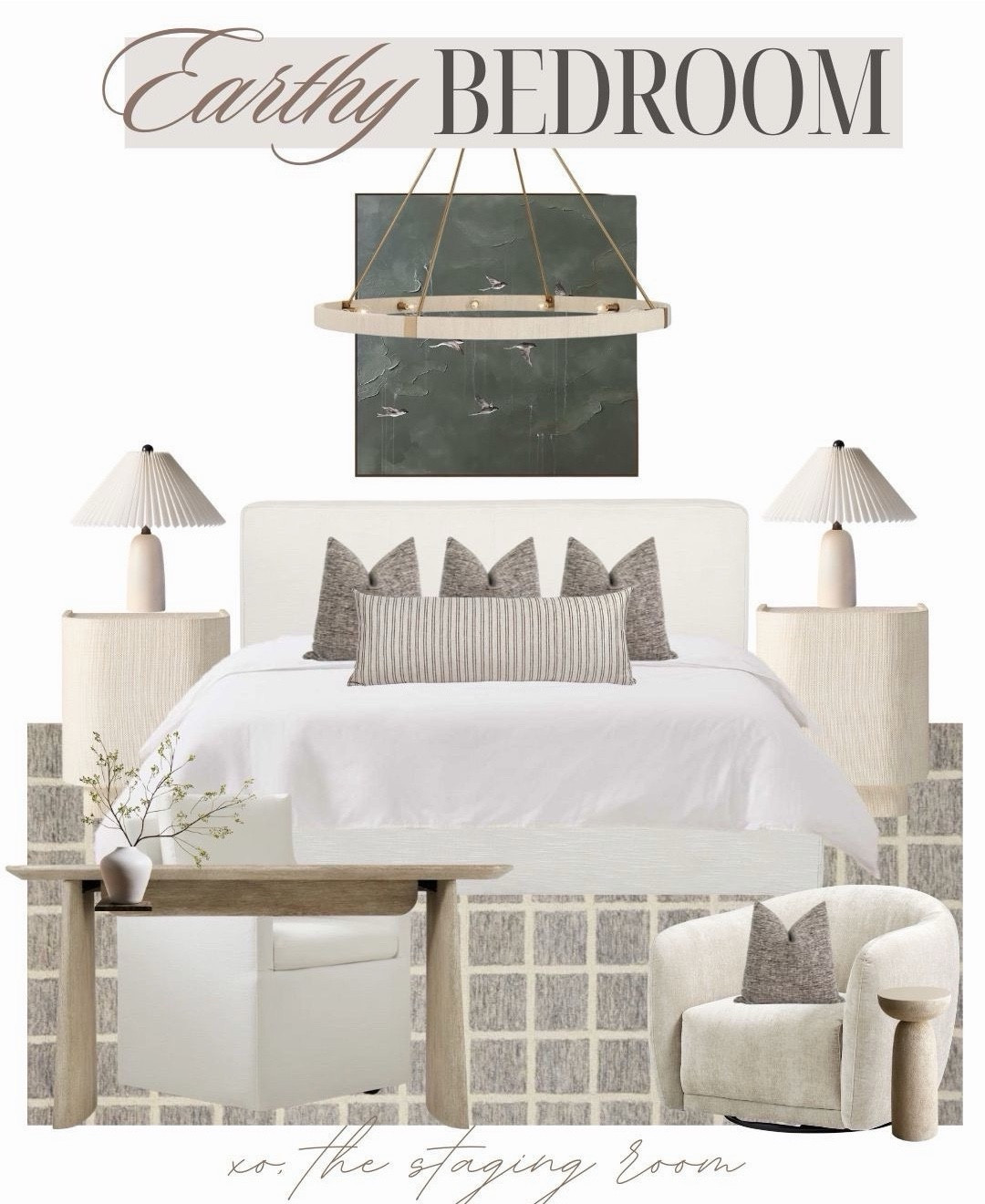 Classic, modern, contemporary bedroom with earthy accents 🍃

___

Nightstands, bedroom storage, bedroom dresser, storage bench, accent chair, boucle chair, side table, drink table, pillows, cushion, pillow covers, wall art, chandelier, low bed, upholstered bed, queen bed, king bed, white bed, ivory rug, neutral bedroom.  



#LTKOver40 #LTKSaleAlert #LTKHome