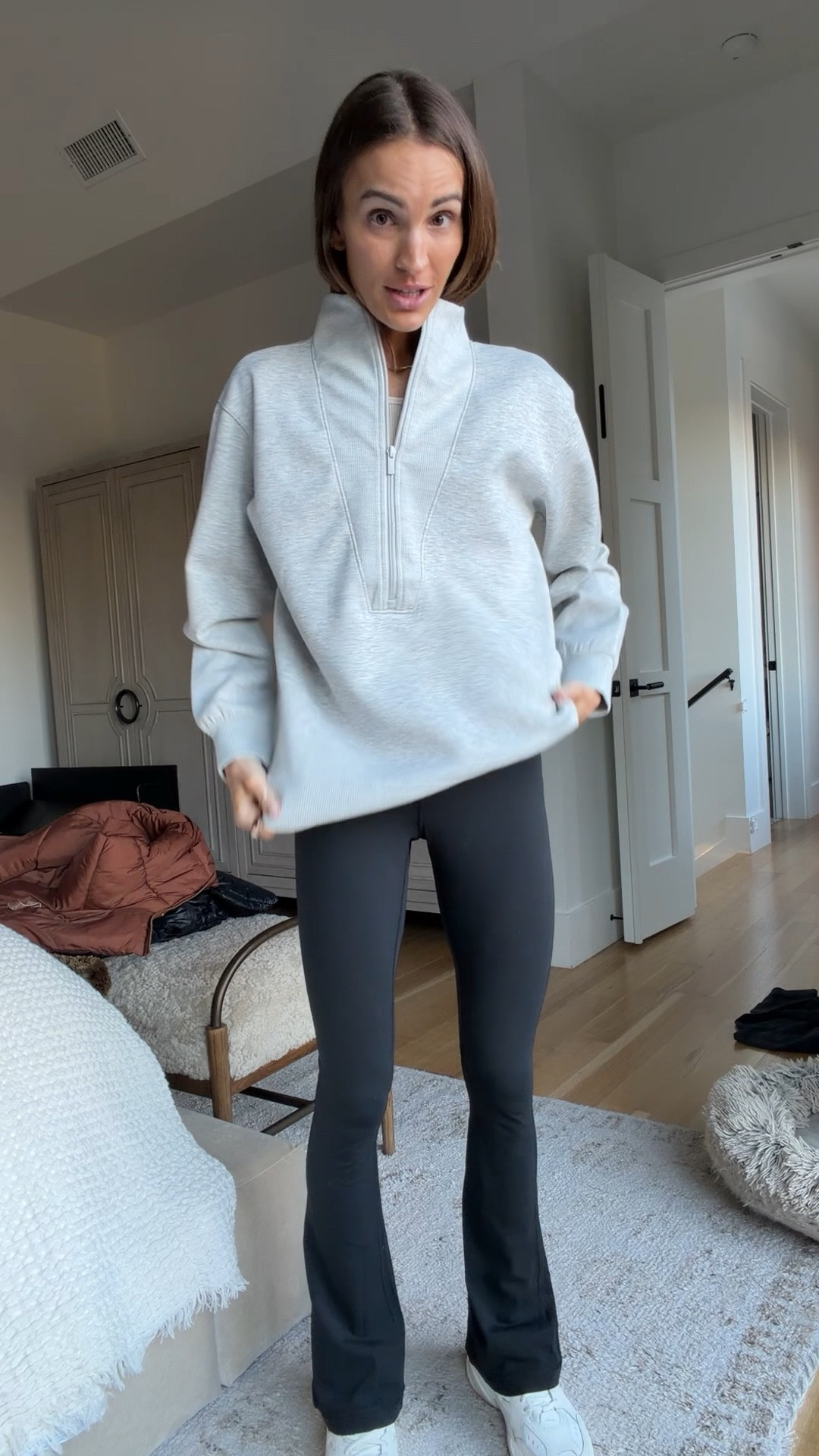 size small in sweatshirt 

#LTKfitnessgoals #LTKActive