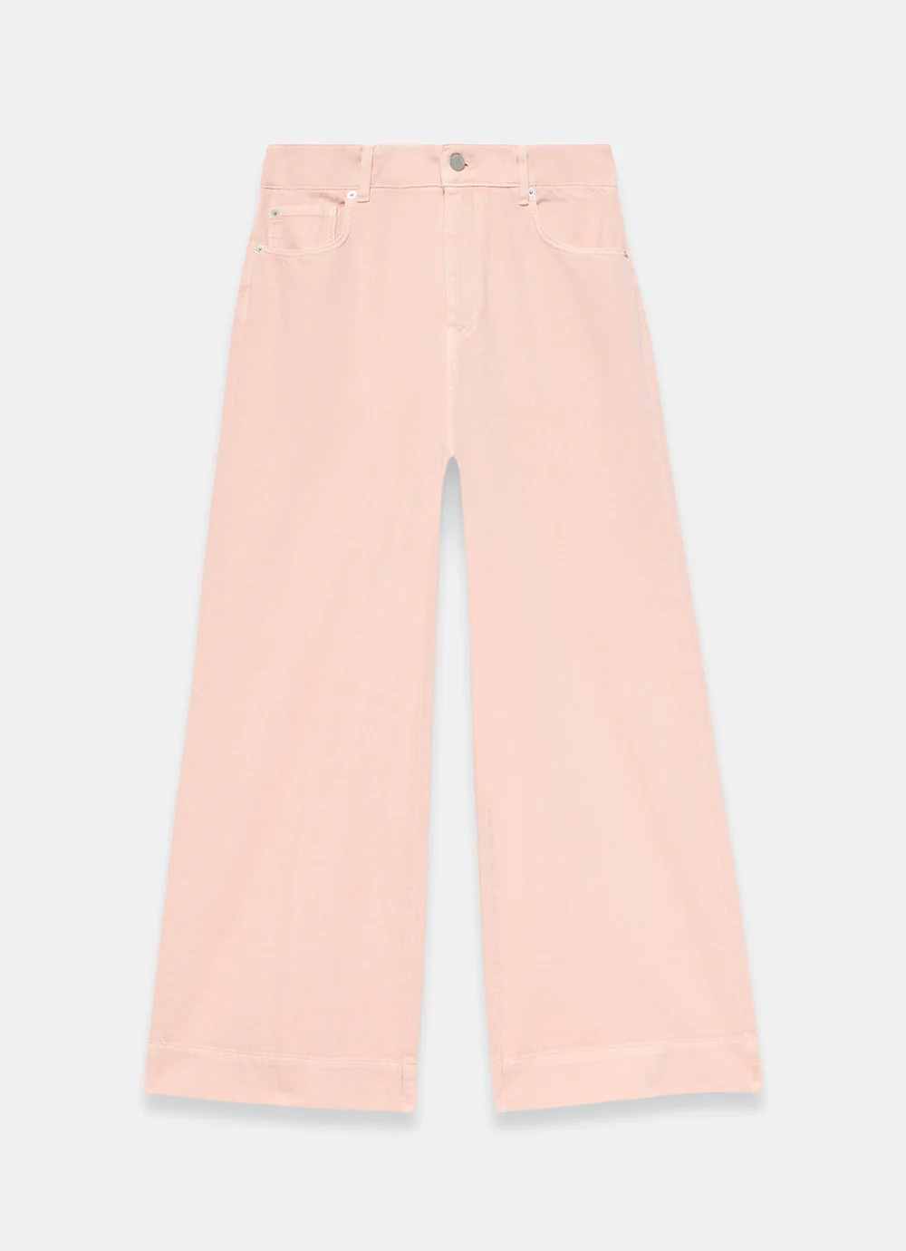 Washed Pink Wide Jeans | Mint Velvet