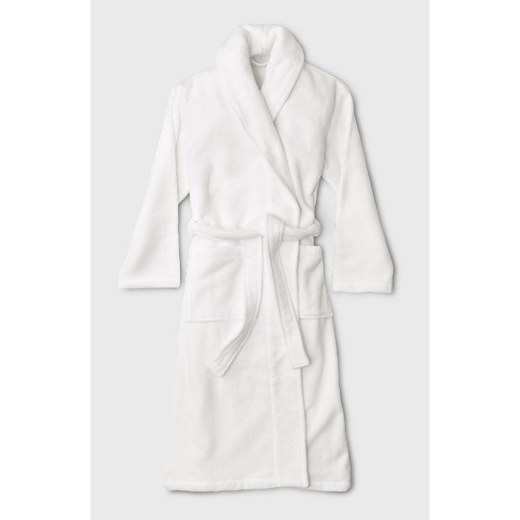 PUBLIC GOODS Organic Cotton Bathrobe in White at Nordstrom, Size X-Large | Nordstrom