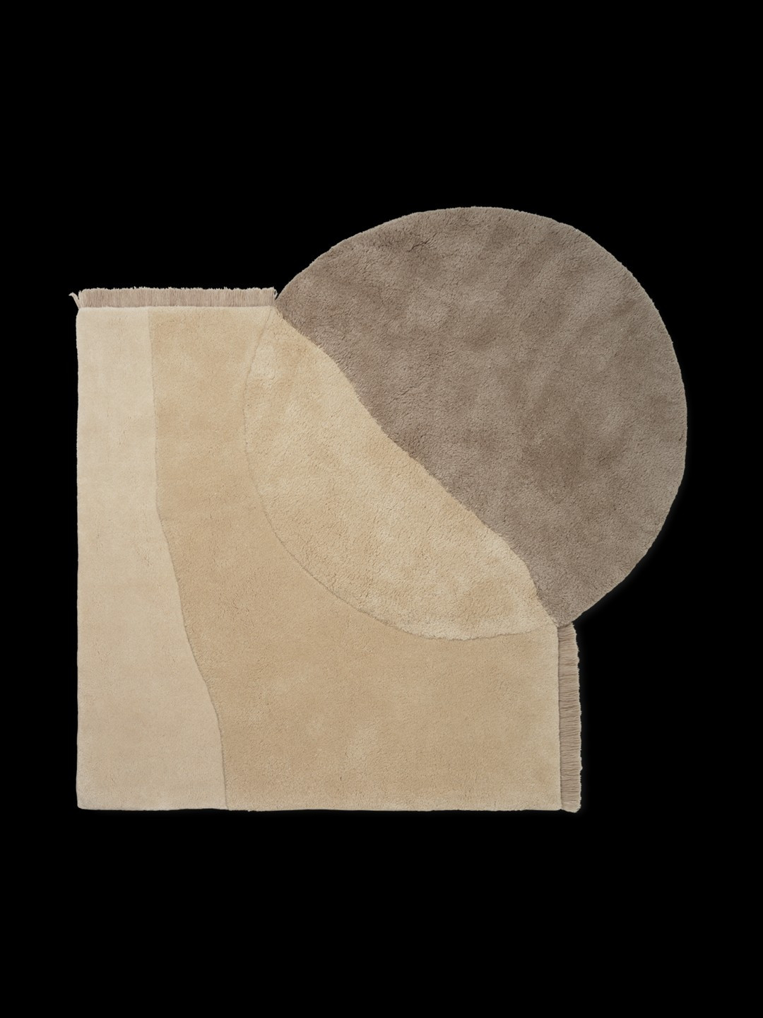 View Tufted Rug in Beige | Burke Decor