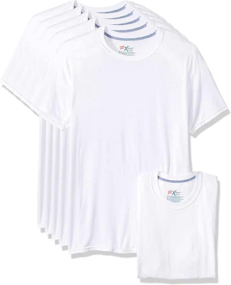 Men's 5-Pack X-Temp Comfort Cool Crewneck Undershirt | Amazon (US)
