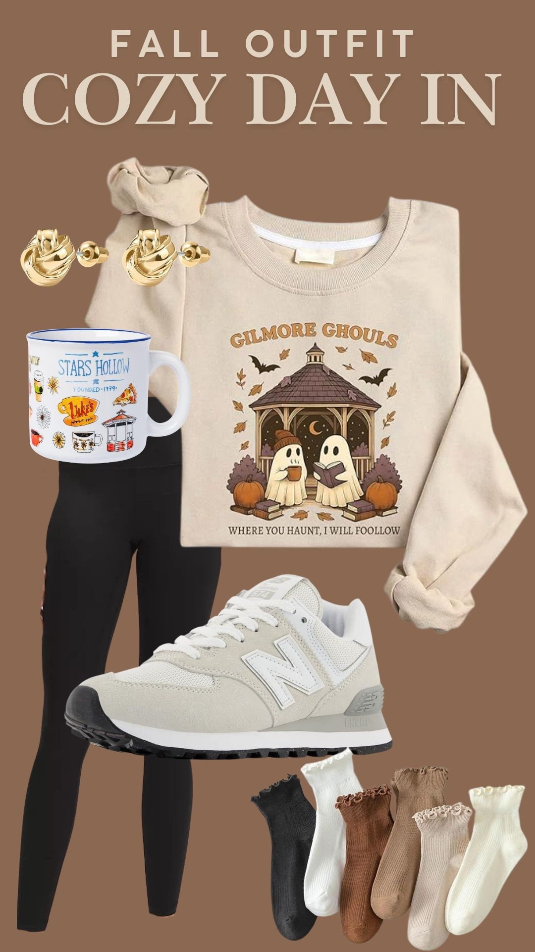 Channeling my inner Lorelai ☕💛 Gilmore Girls sweater + leggings + tennis shoes = ultimate cozy fall vibes. Coffee in hand, ready for all the errands (or a Netflix binge) 🍂 #GilmoreGirlsStyle #CozyFallOutfit #LeggingsAndSweater #CasualOOTD #SweaterWeather #CoffeeLoverStyle

#LTKMidsize #LTKSeasonal #LTKStyleTip