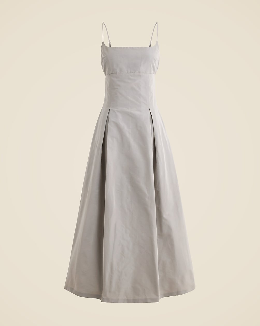 Collection pleated evening dress in taffeta | J. Crew US