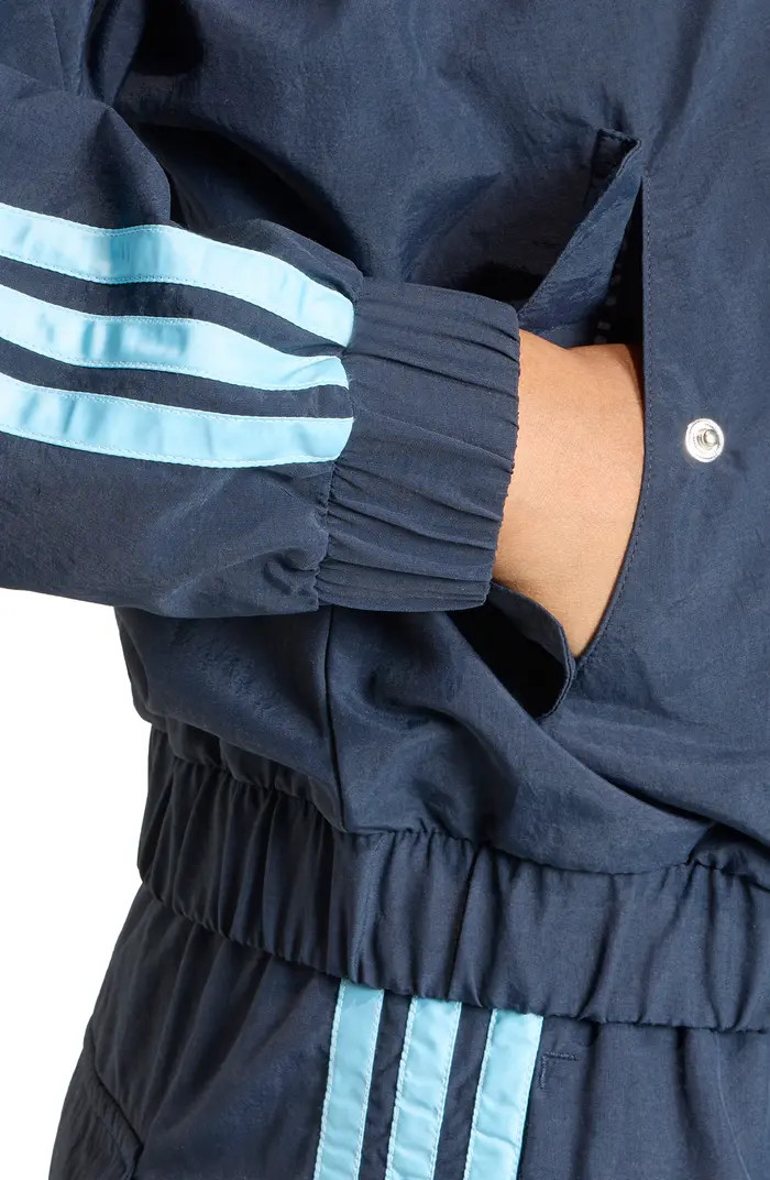 adidas 3-Stripes Windbreaker Bomber Jacket | Nordstromrack | Nordstrom Rack