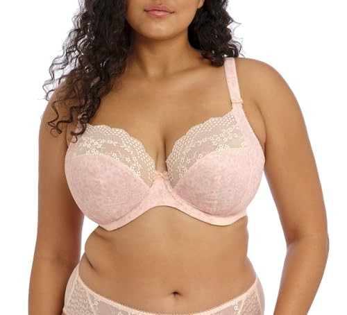 Elomi Women's Lucie Stretch Lace Underwire Plunge Bra Pale Blush | Amazon (US)