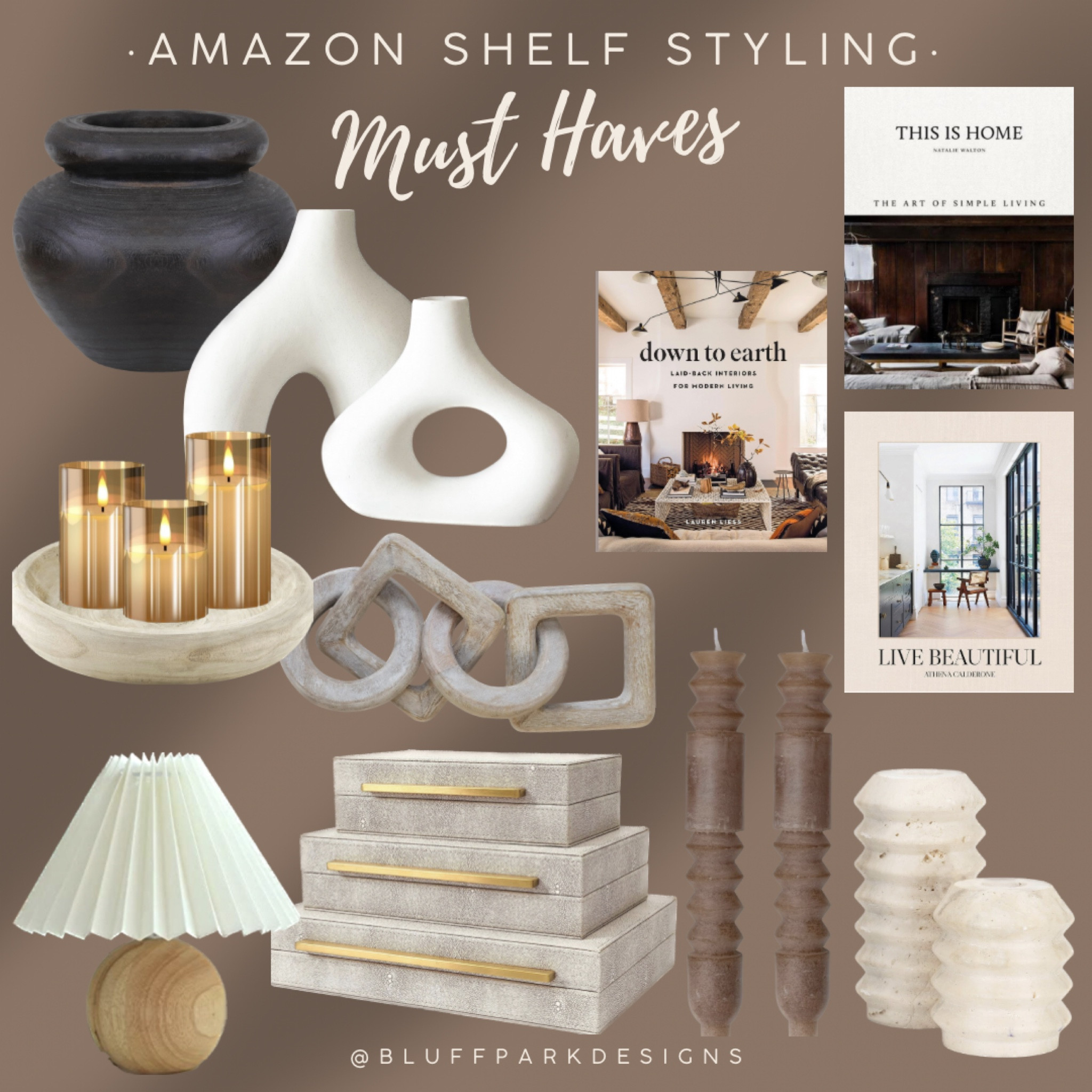 •Amazon Shelf Styling Must Haves-Home Decor•

Decor, Home Decor, Design, Interior Design, Built-Ins, Built-In Decor, Shelf Styling, Shelf Decor, Decorative Accents, Lamp, Candles, Vase, Ceramic Vase, Books, Decorative Books, Interior Design Books, Coffee Table Books, Amazon

#LTKhome #LTKfindsunder50 #LTKstyletip