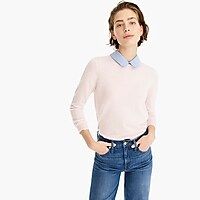 Tippi sweater with chambray collar | J.Crew US