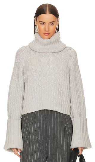 Idriya Sweater in Heather Grey | Revolve Clothing (Global)