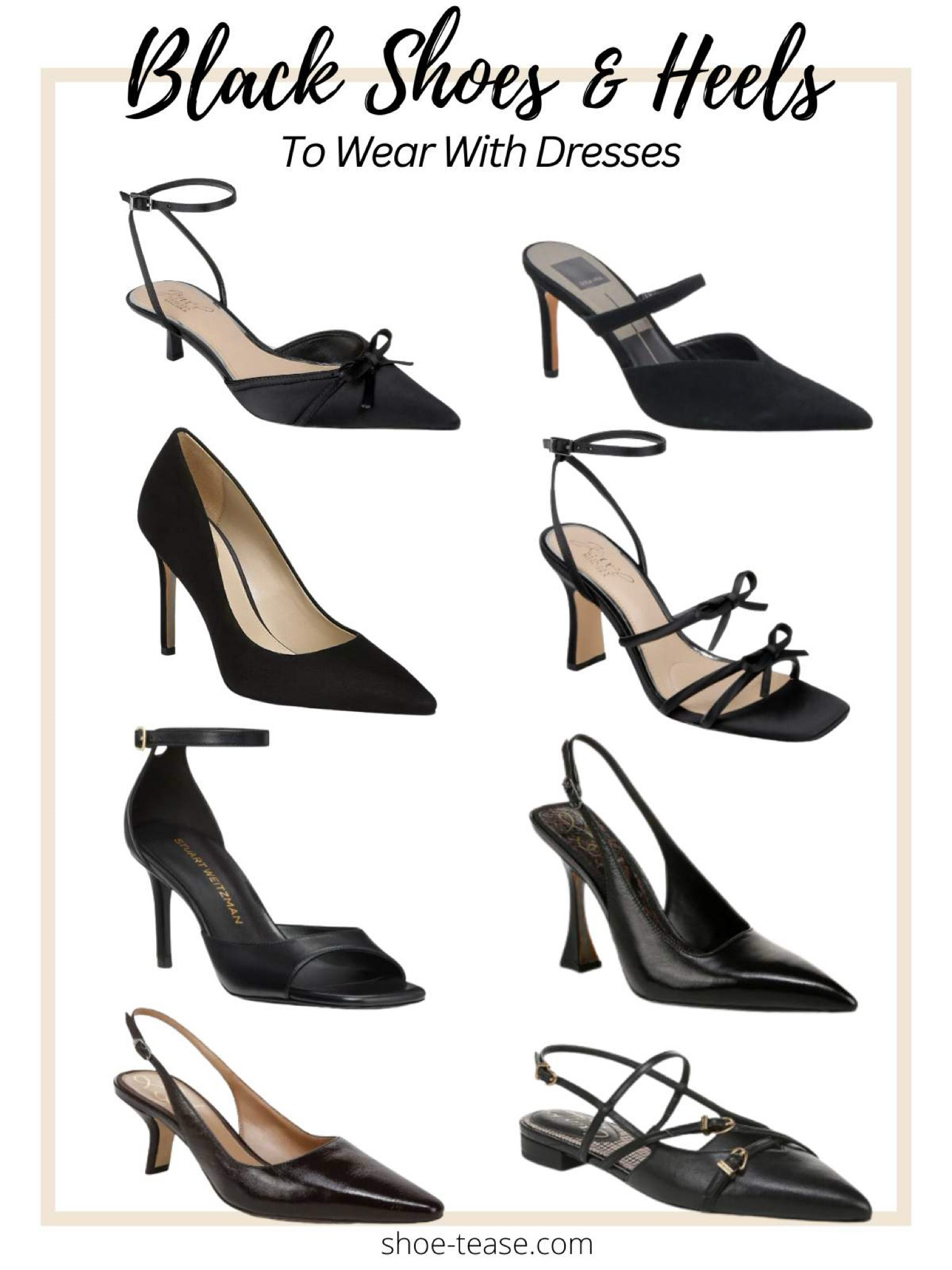 Black shoes, heels and flats to wear with dresses or to elevate any outfit!

#LTKWedding #LTKShoeCrush