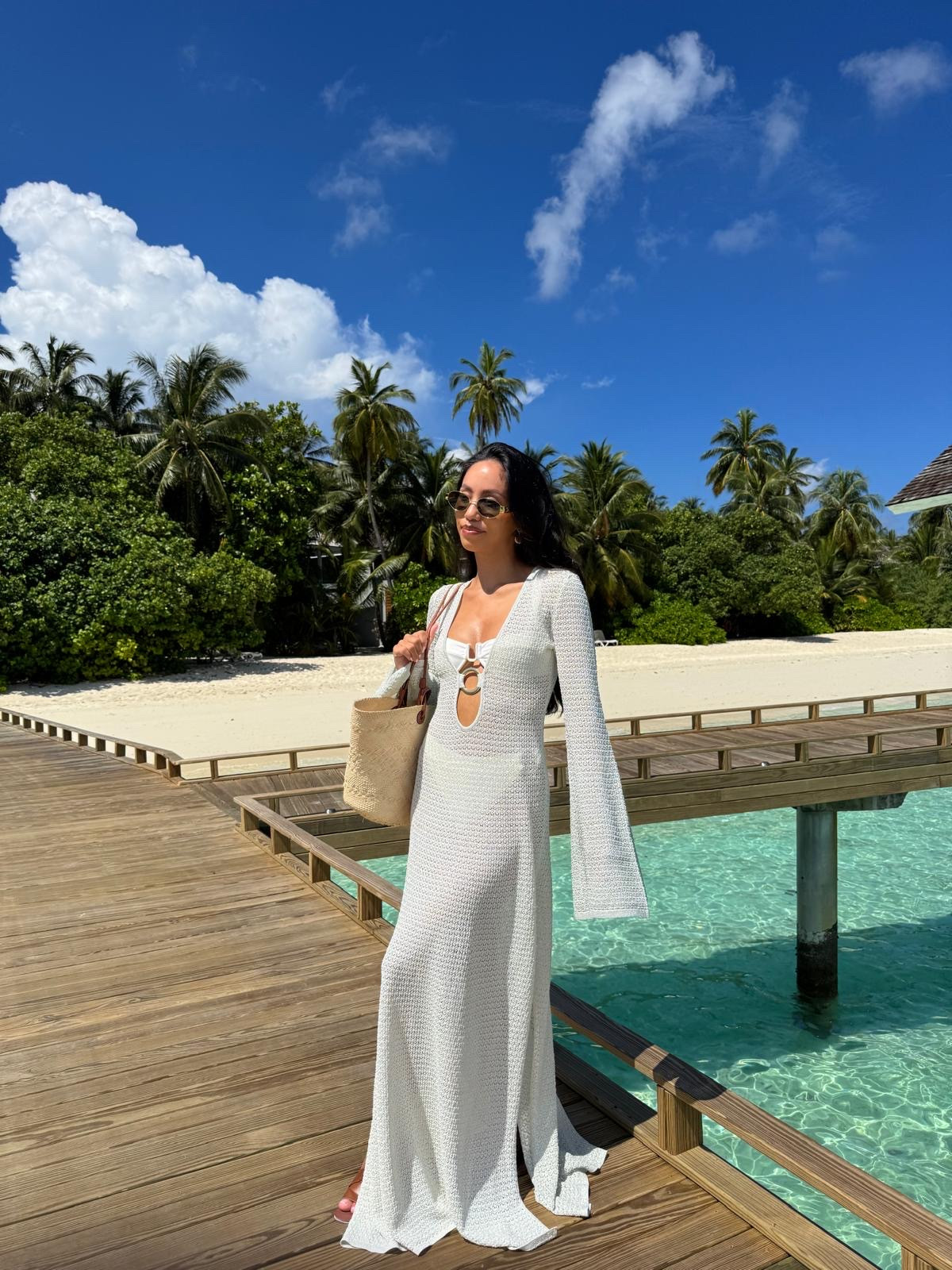 Holiday outfit inspo 🏝️ all white look, hen do, wedding, honeymoon, summer, vacation, beach, island, swimwear, crochet dress, raffia straw bag

#LTKsummer #LTKswimwear #LTKdresses