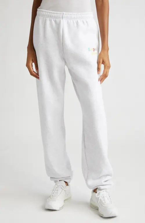 THE MAYFAIR GROUP Gender Inclusive Empathy Always Embroidered Sweatpants in Grey at Nordstrom, Size  | Nordstrom