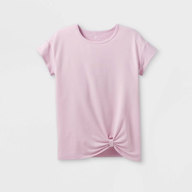 Girls' Short Sleeve Twist-Front Gym T-Shirt - All in Motion™ | Target