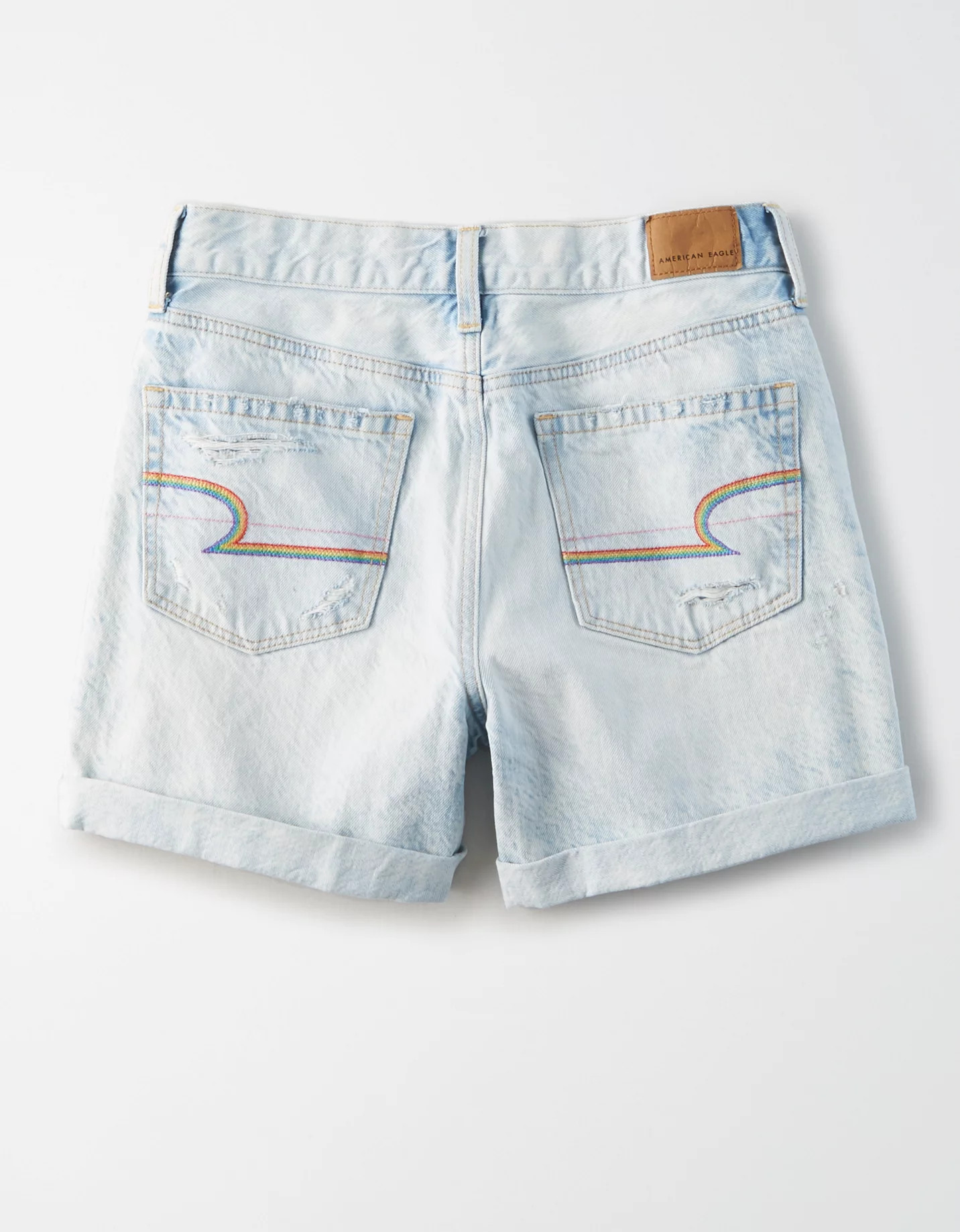 AE Pride Denim Mom Shorts | American Eagle Outfitters (US & CA)