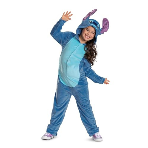 Disney Lilo & Stitch Adaptive Costume for Kids, Official Lilo and Stitch Hooded Jumpsuit with Accessible Features | Amazon (US)