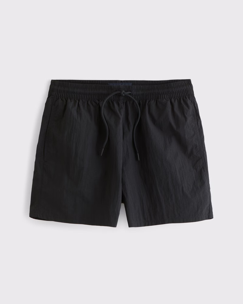 Abercrombie & Fitch Men's Nylon Pull-On Short in Black - Size XXL | Abercrombie & Fitch (US)