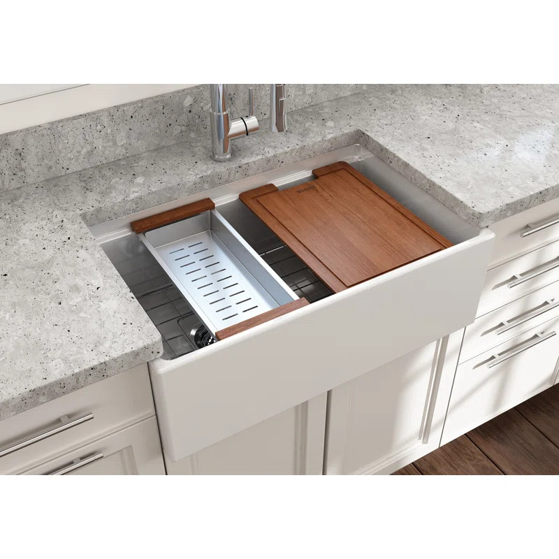 30'' L Farmhouse Apron-Front Fireclay Kitchen Sink | Wayfair North America