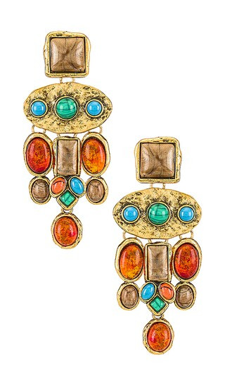 Dusk Earrings in Gold | Revolve Clothing (Global)