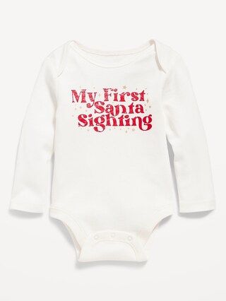 Unisex "My First Santa Sighting" Bodysuit for Baby | Old Navy (US)