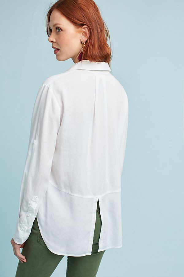 Cloth & Stone Split-Back Buttondown | Anthropologie (US)