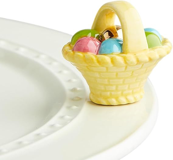 nora fleming A Tisket, A Tasket (Basket with Eggs) A214 - Hand-Painted Ceramic Holiday Décor - S... | Amazon (US)