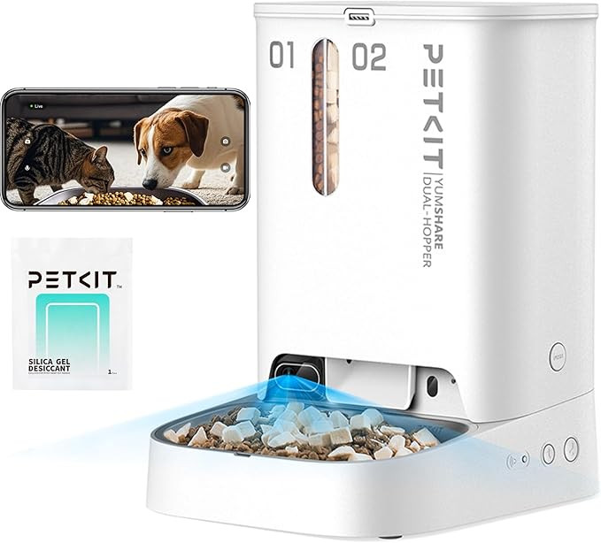 PETKIT Automatic Cat Dog Feeder with Camera, AI-Powered Motion Capturing, 1080P HD Video with Nig... | Amazon (US)