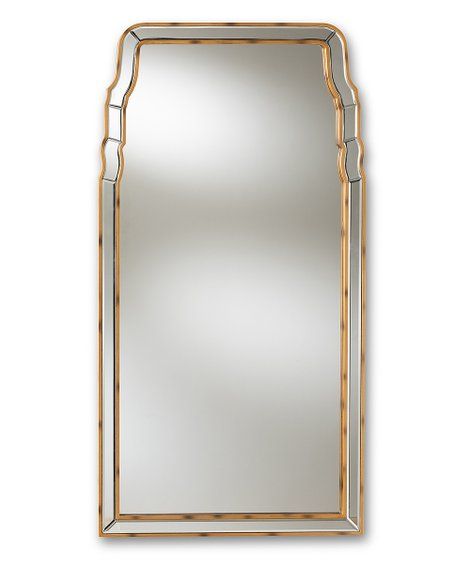 Baxton Studio Gold Alice Modern & Contemporary Queen Anne Accent Wall Mirror | Zulily
