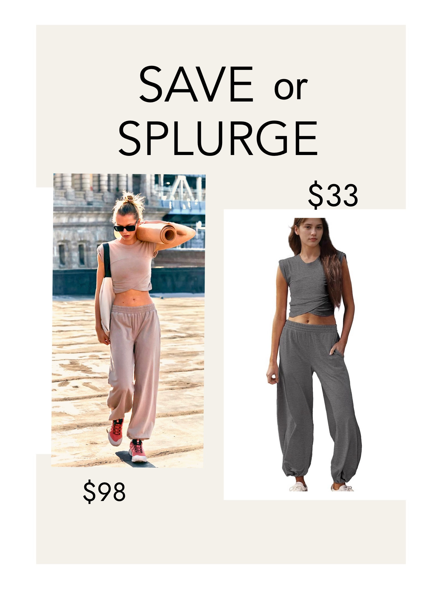 Save or splurge

#LTKStyleTip #LTKFitness #LTKFindsUnder50