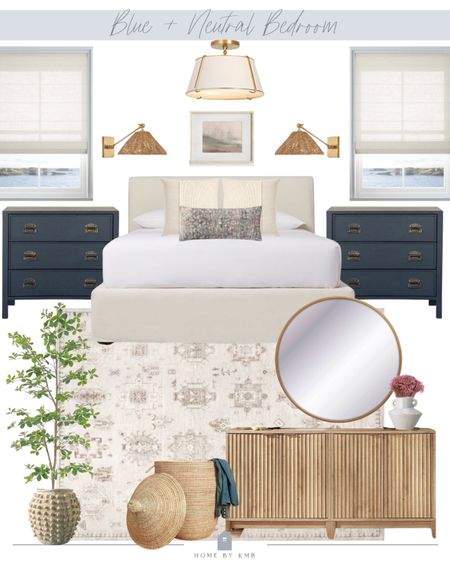 Another blue and neutral bedroom mood board! #mcgeeandco #amazon 

#LTKHome