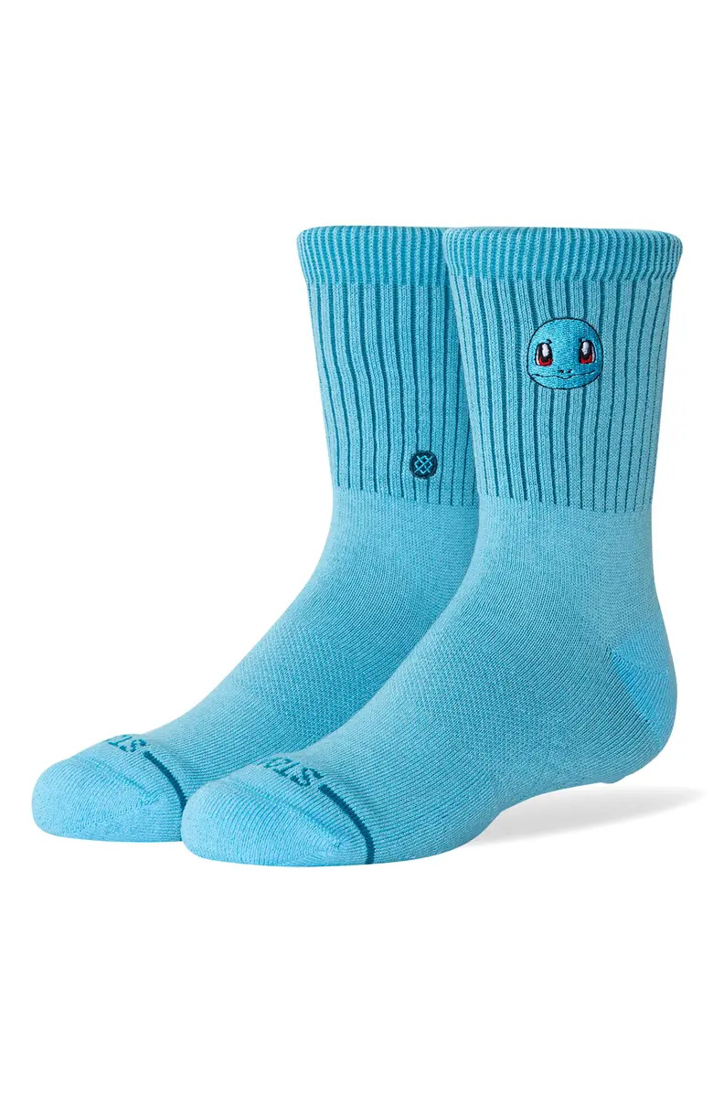 Stance Kids' Squirtle Cotton Blend Crew Socks | Nordstrom | Nordstrom