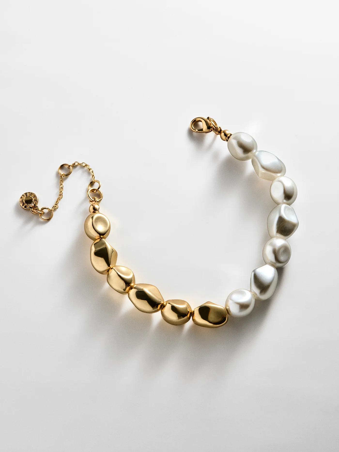 Johna Gold Pearl Bracelet - Gold/Pearl | BaubleBar