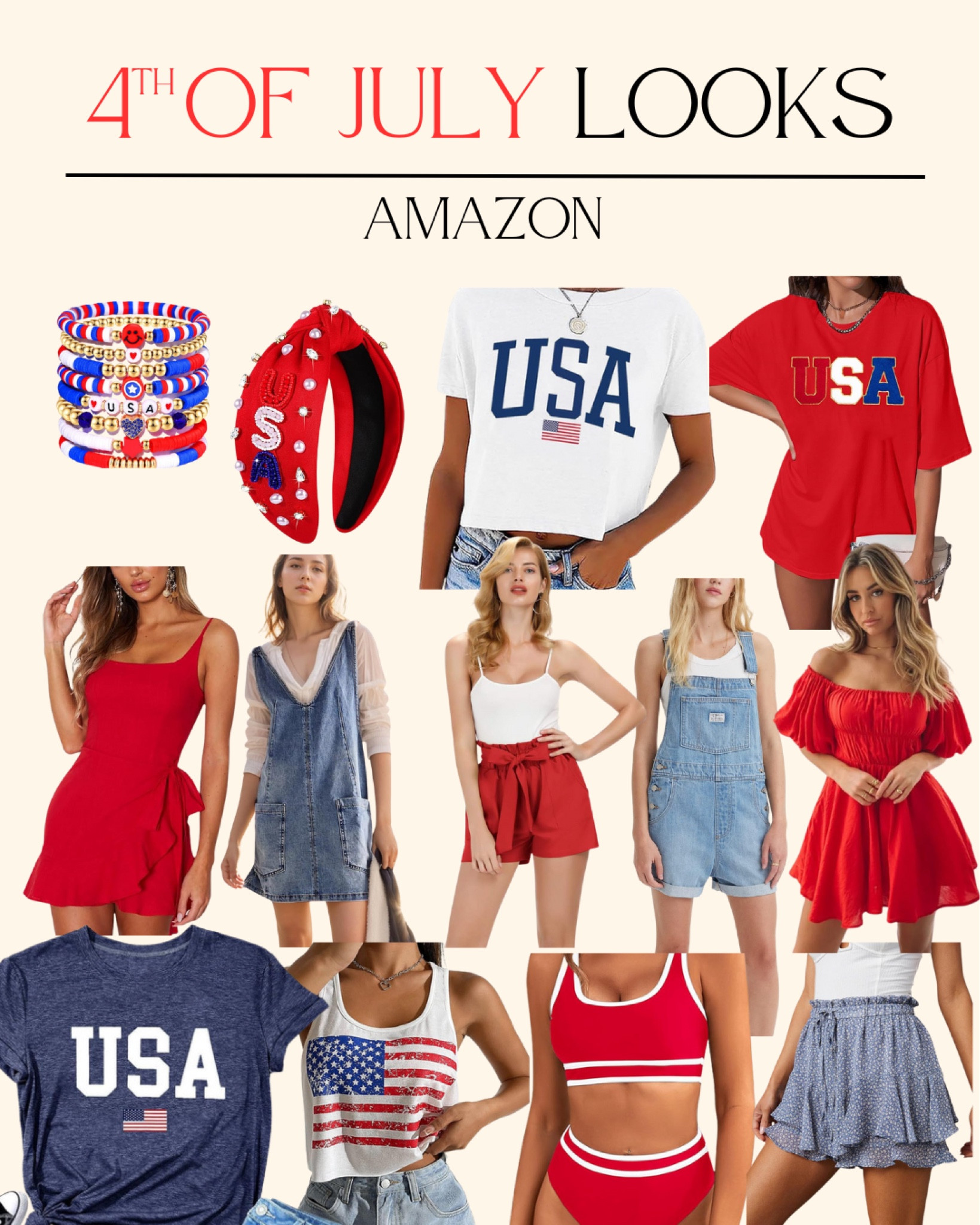 4th of July Outfit

Whether you’re beach, pool, boat, or party these looks won’t disappoint & will arrive in plenty of times!! 

🇺🇸🎆🎇🎉💙❤️

#LTKFindsUnder50 #LTKSummerSales #LTKStyleTip