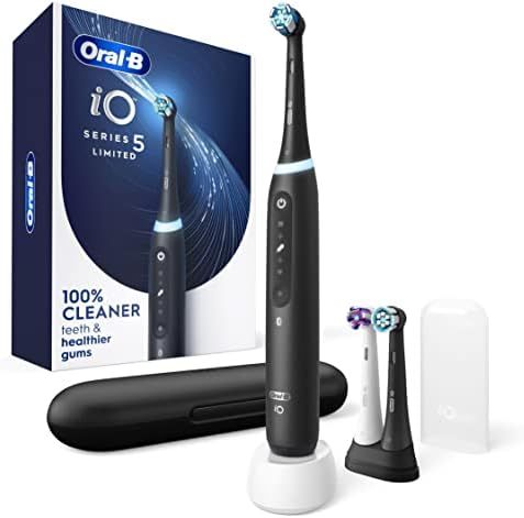 Oral-B iO Series 5 Limited Electric Toothbrush with (3) Brush Head, Rechargeable, Black | Amazon (US)