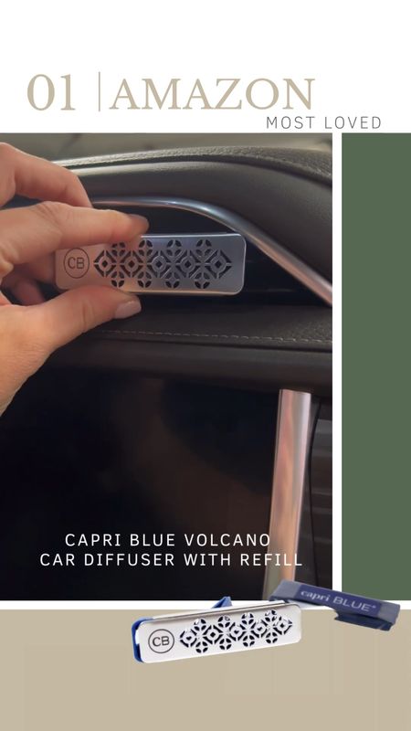 Capri blue volcano car air diffuser with refills! One of my favorite amazon finds! Smells just like the candle! Gift idea stocking stuffer idea gift guide gifts for her mom daughter aunt friend 

#LTKxPrime #LTKGiftGuide #LTKfindsunder50