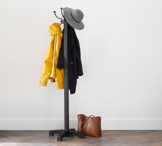 Aubrey Coat Rack - Black | Pottery Barn (US)