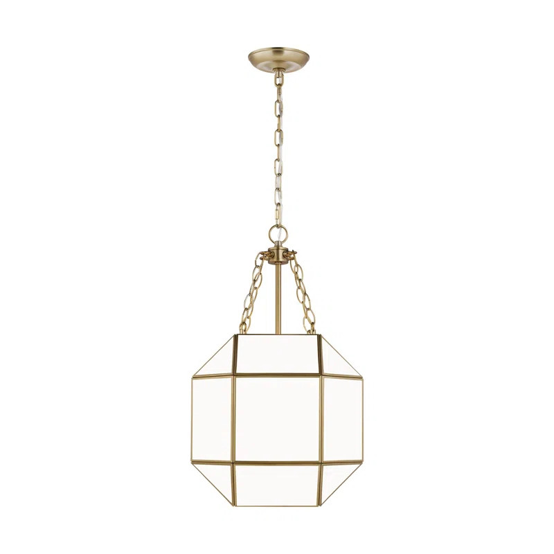 Reid 3 - Light Lantern Geometric Pendant | Wayfair Professional