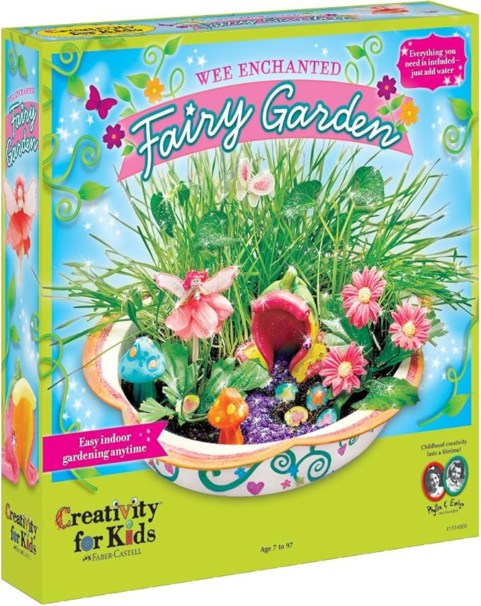 Creativity for Kids Enchanted Fairy Garden Craft Kit - Fairy Crafts for Kids | Amazon (US)