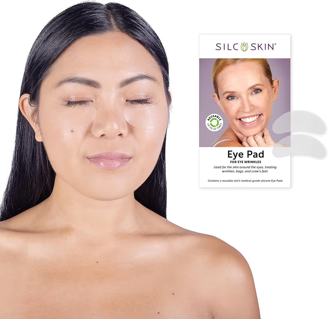 SilcSkin Silicone Eye Pads - Reusable Overnight Eye Patches for Fine Lines, Crepey Skin, and Puff... | Amazon (US)
