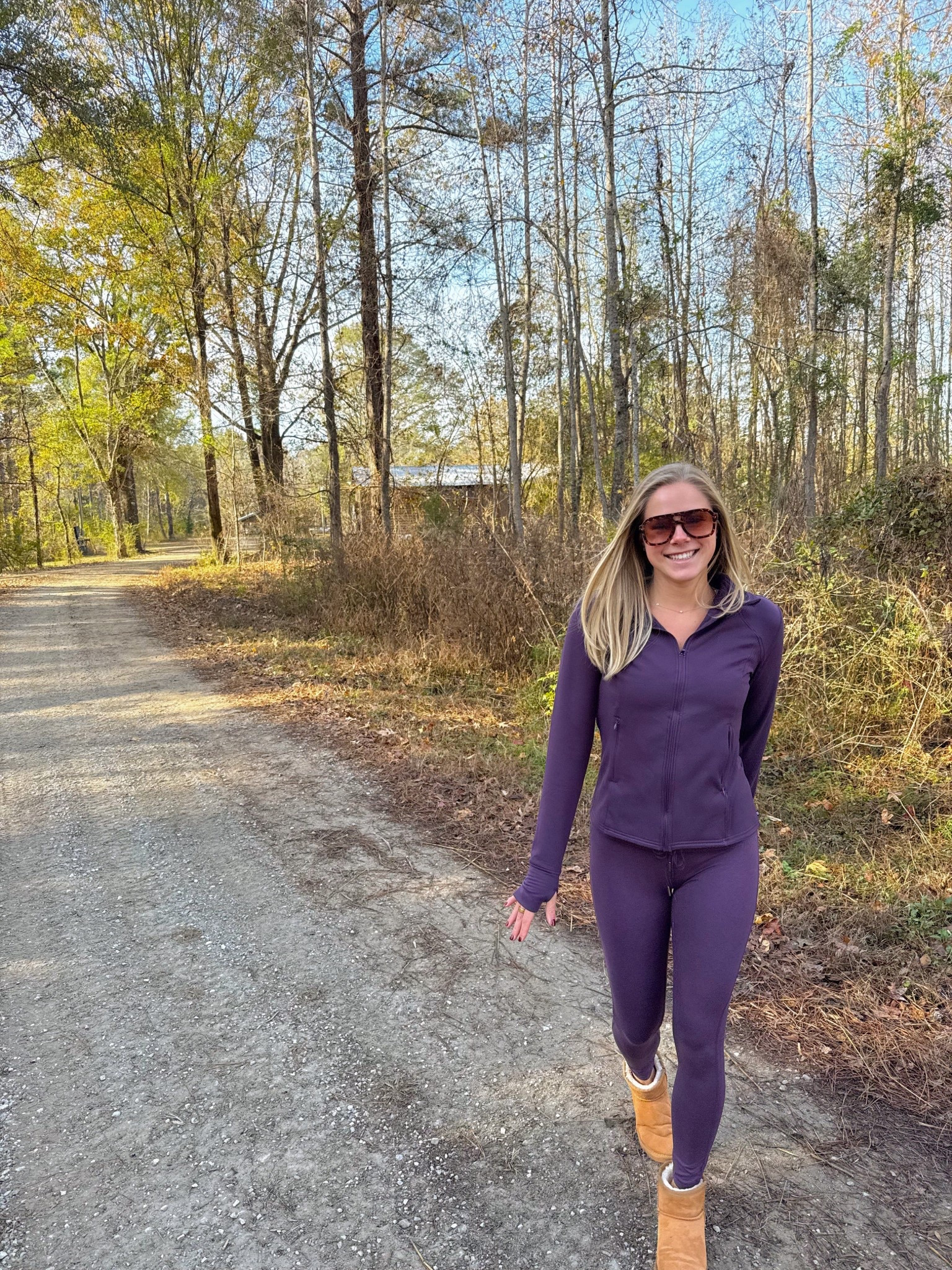 Soaking up the last bit of fall in @Ellie_activewear 🤎 


#LTKActive #LTKTravel #LTKFindsUnder100